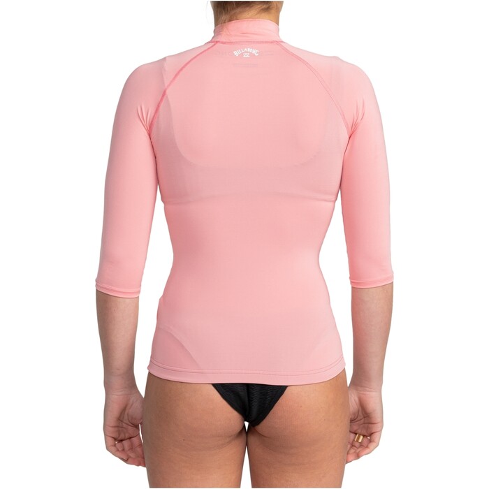 2024 Billabong Mujer Tropic Surf Chaleco De Lycra De Manga Corta EBJWR03019 - Flamingo